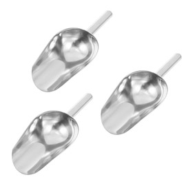 3 Uds Pala De Acero Inoxidable Para Cubo De Hielo y Helado - Cuenco De Metal Para Hielo