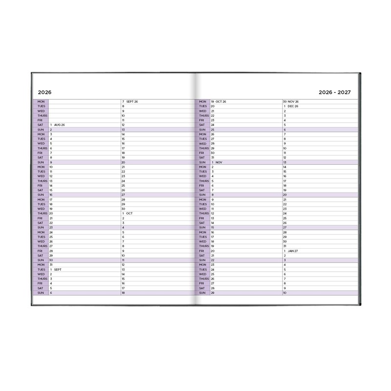 Academic Diary 2025-2026 A4 Week to View by Pirongs |