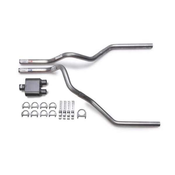 unbranded 1999-2008 GMC Sierra Dual Exhaust Performance Flowsound 1-Chamber Muffler