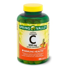 Vitamina C  500mg Sistema Inmune Inmunidad 200 Tabs Eg I9 Suplemento diettico de apoyo inmunolgico, cardiovascular y seo. La vitamina C es un potente 