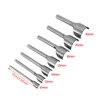 7 Pieces Leather Half Round Cutter Punch, Leather Tool Punch