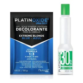 Kit Polvo Decolorante Azul Platinoxide 50g+perox 20vol 135ml
