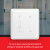 TayMac WRW-TB 2-Gang White Smooth Metal Maxi Toggle/Blank Wall Plate