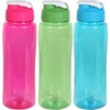 Water Bottle with Flip-top Lid, 24 OZ, (PACK OF 3)