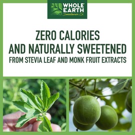 Whole Earth Sweetener, Nature Sweet Stevia and Monk Fruit Blend, 40-Count, 3 Pack