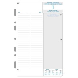 Exacompta Millésimé Daily Organiser Refill for Exatime 21 Year 2017 2nd semester white