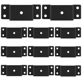 JTZFD 12 Pcs Trailer Stake Pockets, Suitable for 2'' x 4'' Wood Upright Trailer Bracing, Metal Trailer Rail Brackets Ideal for Installing On Flatbed Trailers, Box Trailers, and Trucks