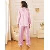 Ekouaer Womens Silk Satin Pajama Sets 2 Piece Sleepwear Pjs