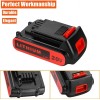 BLACK+DECKER 2Pack LithiumBattery replace for Black and Decker 20 Volt