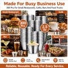 NIMBLOOM 300 Pack Stainless Steel Sauce Cups, 2.5 oz Stackable