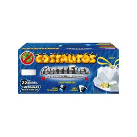 Costalitos Fortiflex Bolsas para Basura Medianas con Jareta, color Rosa/Blanco/Negro, Mediano, 48 x 60 cm