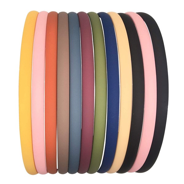 Diademas de plástico de 8 mm con dientes duros, delgadas