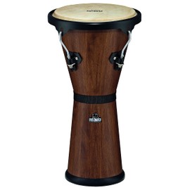 Nino Percussion Djembe with Hardwood Shell and 10" Natural Head-NOT Made in China-Tuning Lugs, for Classroom Music, 2-Year Warranty (NINO48WB-M)