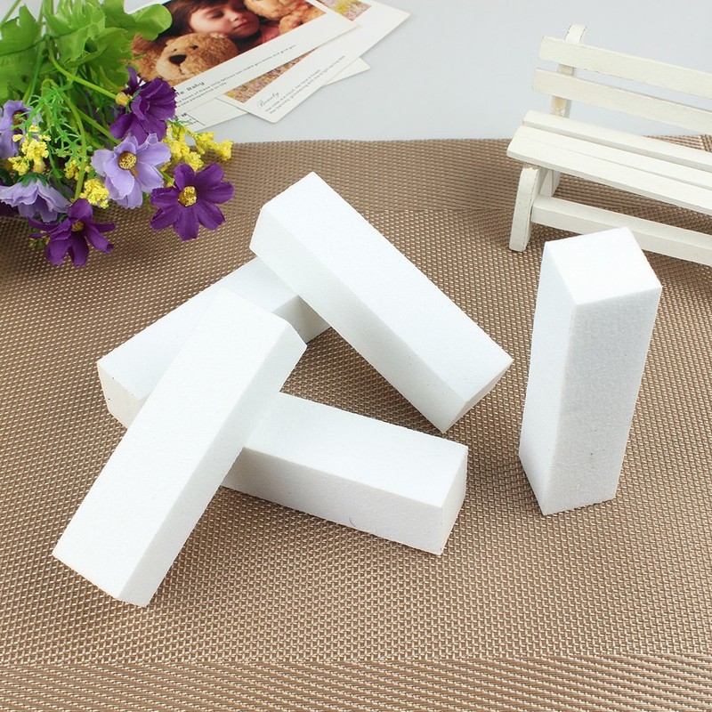 Soleebee 20 Pack White Nail Buffer Block 4 Way Sanding