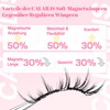 CALAILIS Soft Magnetic Eyelashes, 1 Pair of Magnetic Eyelashes with