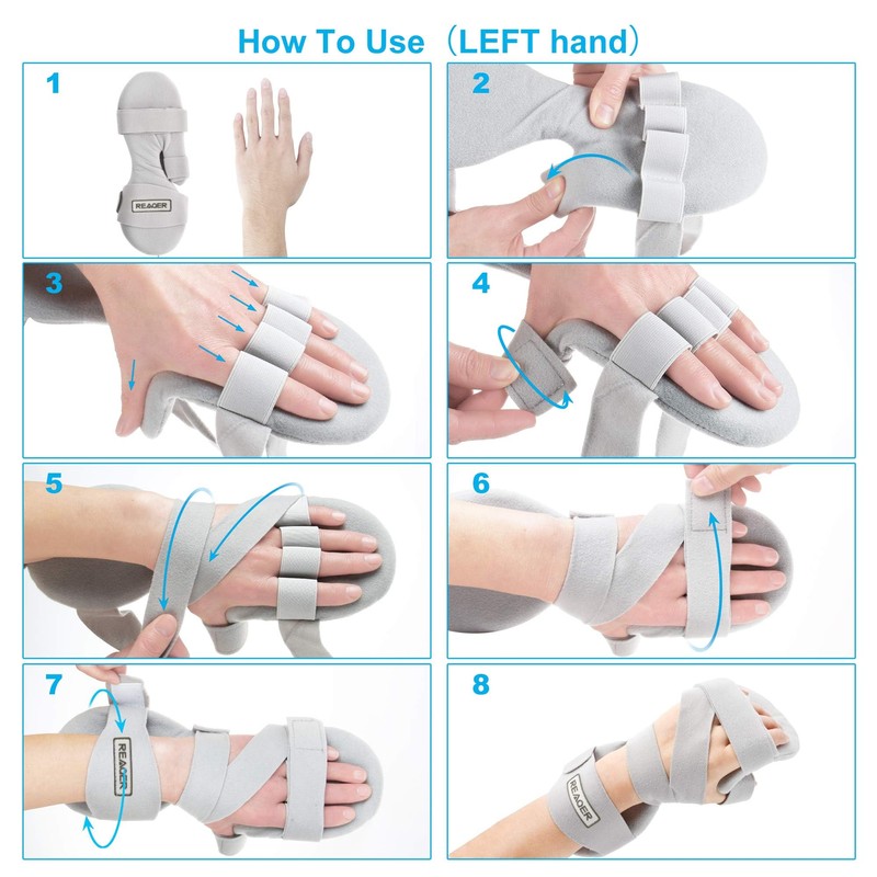 REAQER Resting Hand Splints for Straightening Fingers,Carpal Tunnel Wrist Brace