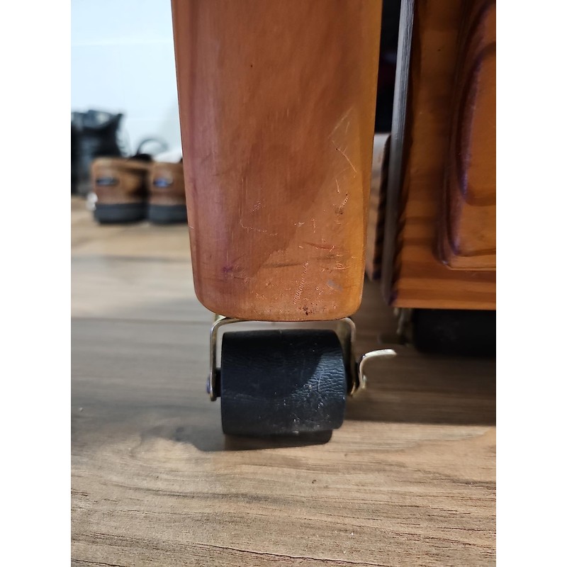 Set of 4 Locking Metal Stem Heavy Duty Wheels Casters