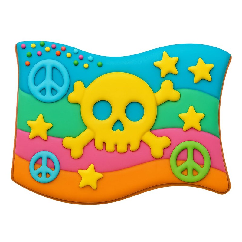 Pirate Flag Cookie Cutter - 4x3.38 Inches, Perfect for Nautical