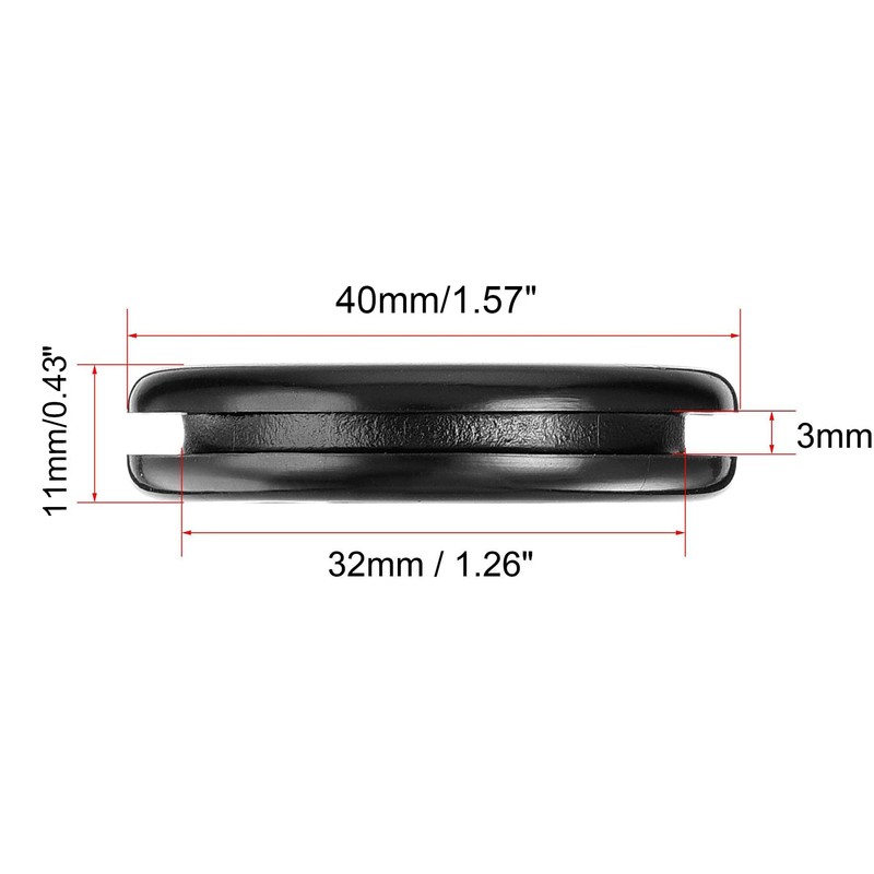 TA-VIGOR 8Pcs Round Rubber Grommets, 32mm Double-Sided Rubber Hole Plug