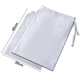 200# Filtration Net Honey Filtration Mesh Bag, Heat Resistant, 2 Piece Size, 11.8 x 17.7 inches (30 x 45 cm), Opens 200#, Ultra Fine & Coarse, For Filtering Food Honey Juice, Wine, Coffee or Tea