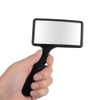 Lupa rectangular de mano (aumento de 3x) lente horizontal amplia