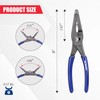 WORKPRO 8'' Long Nose Slip Joint Pliers, CR-V Needle Nose