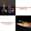 CHANJIF サイコロ 透明 6面 40個 8色 カラフルサイコロ ゲーム用おもちゃ 耐久性 屋内パーティー