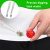 Qianyu 6 Pcs Tomato Stem Corer Strawberry Pitter Baller Practical