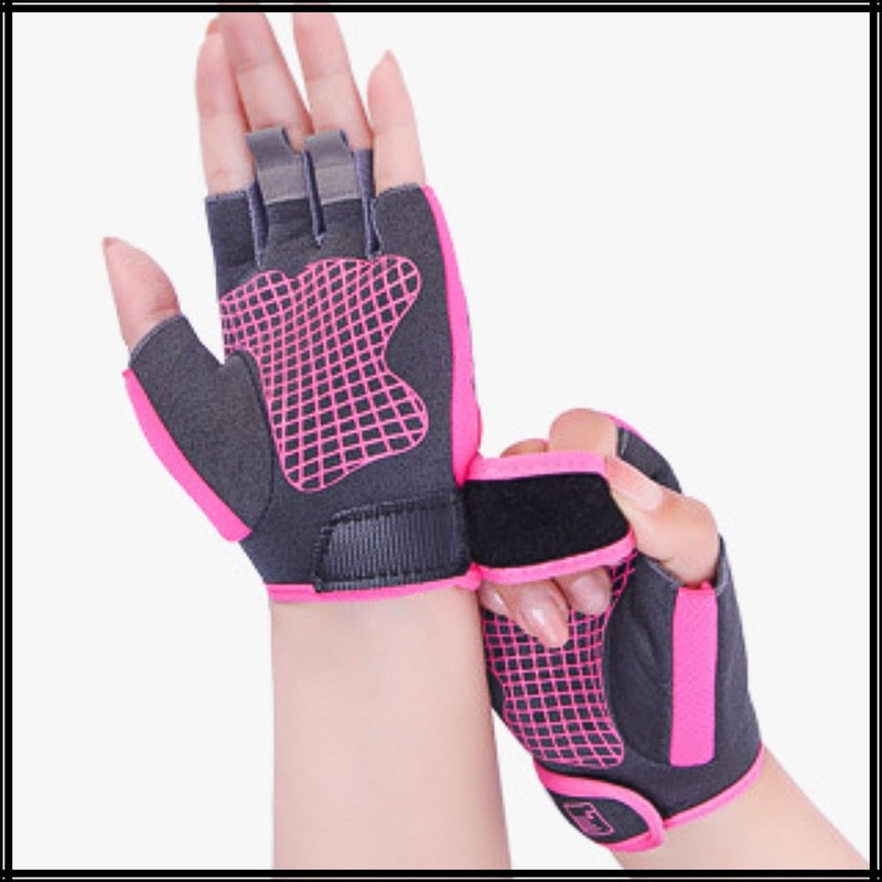 White Fang NT364 Gloves, Half Finger, Fitness, Training, Anti-Slip, Men's,
