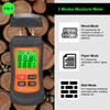 Moisture Meter Wood Moisture Detector Intelligent Temperature Humidity Measuring Digital