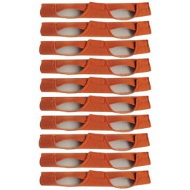 TOPWA 10PCS Sweatband welding Brown Sweatband Hard Hat Headbands for Welding Helmets,Cycle Ricing,Hard Hat 25x9.5cm