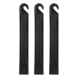 sourcing map 3pcs Bicycle Tire Levers Ultra-Strong & Lightweight Tire Removal Tool Non-Slip Grip for Road Mountain Gravel, Black