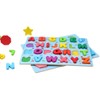 GEMEM Alphabet and Number Puzzle Set Wooden Upper Case Letter