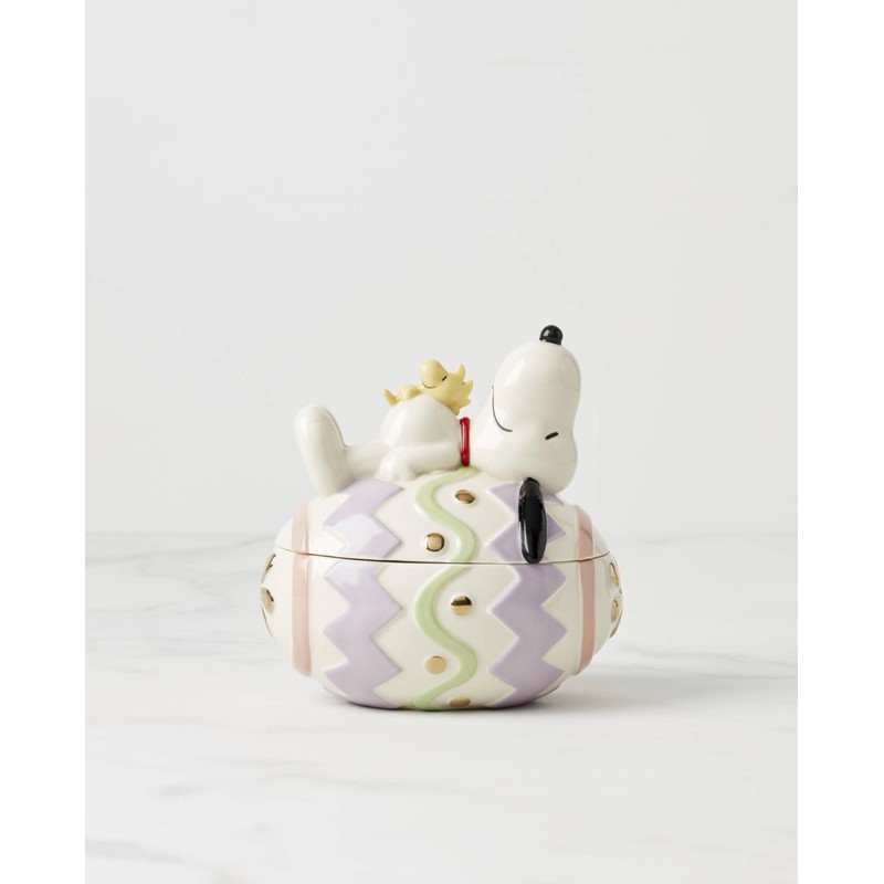 Lenox Peanuts Snoopy Easter Covered Candy Dish, 1 Count, Multi