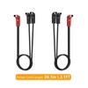 YXQZH Guitar Pedal Power Cable 2-Way Stereo Split, 2-Pack