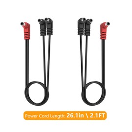 YXQZH Guitar Pedal Power Cable 2-Way Stereo Split, 2-Pack