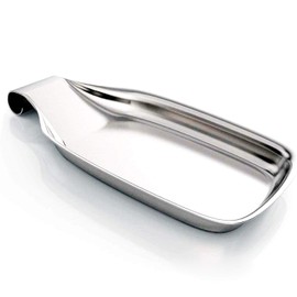 Stainless Steel Spoon Rest, Spoon Rest for Stove Top, 8 X 4 Inch Large patula Ladle Holder, Spoon Rest Holder for Kitchen, Spatula Ladle, Brush and Other Cooking Utensils, Dishwasher Safe