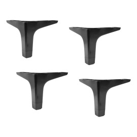 Herrajes Guerrero Pata De Plástico Para Salas 12 Cm Pack De 4 Pata Moderna