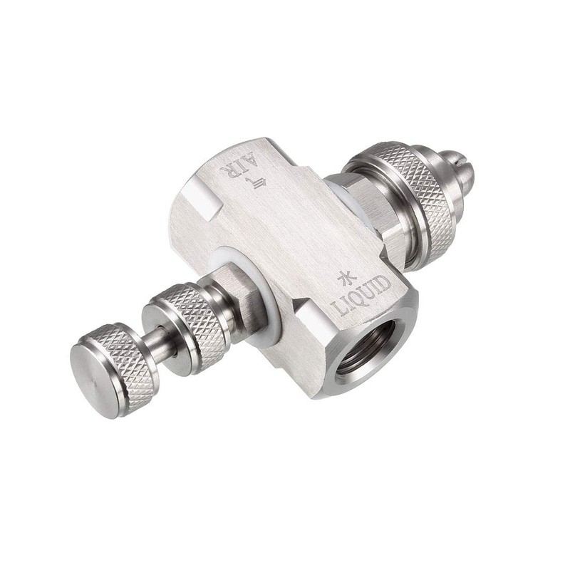 uxcell Air Atomizing Nozzle, 1/4BSPT Misting Low Pressure Flat Fan