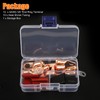NSI 20pcs 4 AWG Gauge Copper Lugs w/ BLACK &