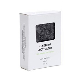 Jabón de carbón activado natural y vegano, 110 gr Beohemp