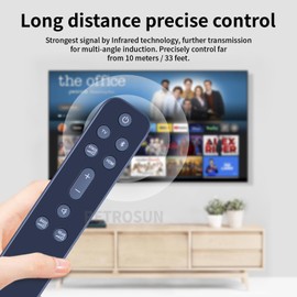 New Sound Bar Remote Control Replace fit for JBL 9.1 Channel Sound Bar Speaker System JBLBAR913DBLKAM