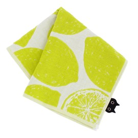 Atsukomatano 181007-0007-01 Large Triple Gauze Handkerchief Lemon Ladies' Gauze Handkerchief Imabari Present Gift, green
