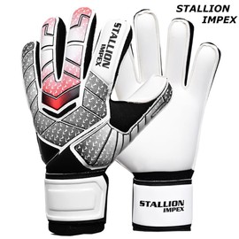 STALLION IMPEX Soccer Goalie Gloves Adults & Youth,Goalie Gloves Youth with Wrist Protection & Finger Save,Football Goalkeeper Gloves with Latex Palm and Strong Grip with Size(10)