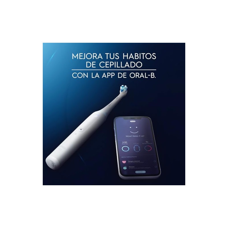 Oral Series Cepillo Dientes Eléctrico Cabezal Redondo Sensor Presión Blanco