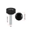 sourcing map M4 x 20mm Metric Male Thread Knurled Clamping
