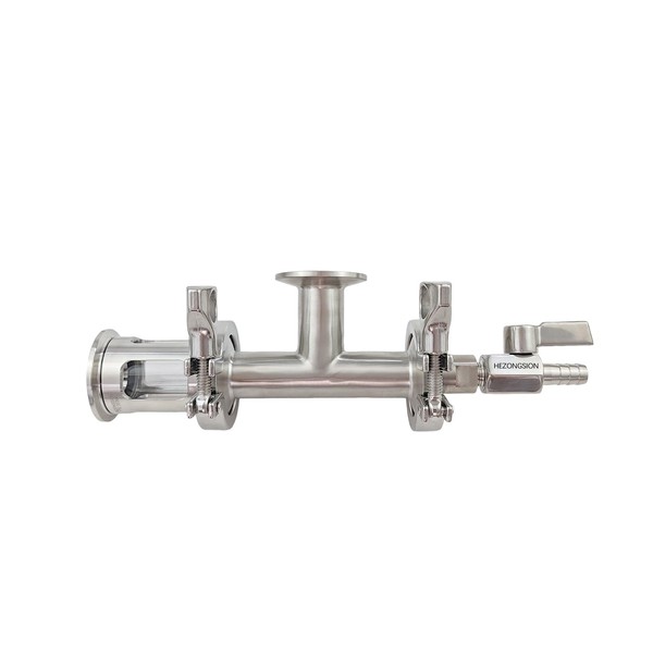 1 Inch Tri Clamp Beer Oxygenation Device,Stainless Steel Inline Aeration,2