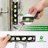 Huepar Torpedo Level, Magnetic Conduit Level with 4 Vials, 6.2