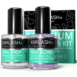 Karlash Professional Made in USA Natural Nail Prep Dehydrate & Bond Primer, Nail Protein Bond, Superior Bonding Primer for Acrylic Powder and Gel Nail Polish 0.5 oz
