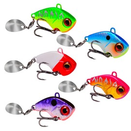 SHKMOL Spinner Set 6g/10g/15g/21g Spin Jig for Bass Fishing Perch Bait Zander Bait Pike Bait Lead Head Spinner Bait Spinner Bait Fishing Lure